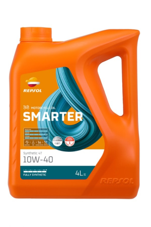 Масло моторное синтетическое Repsol Smarter Synthetic 4T 10W40, 4 л, JASO T903:2016 MA2; API SN, RPP2064MGB JASO T903:2016 MA2; API SN 60985/R Россия