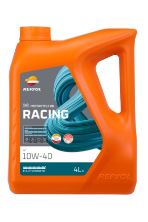 Масло моторное синтетическое Repsol Racing 4T 10W40, 4 л, JASO T903:2016 MA2; API SN, RPP2000MGB JASO T903:2016 MA2; API SN 60855/R Россия 1/5 шт.