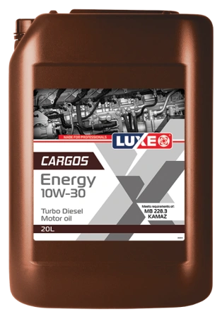 Масло моторное минеральное LUXE B2B 30344 CARGOS ENERGY TURBO DIESEL 10W30, 180 кг. API CF-4/CF/SG Россия 1/1 шт.